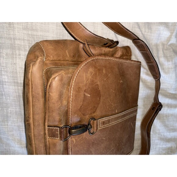 Handmade Leather Satchel NOVICA Artisan Shoulder Bag Mexico Brown Hinojosa 11.5 - Picture 6 of 16